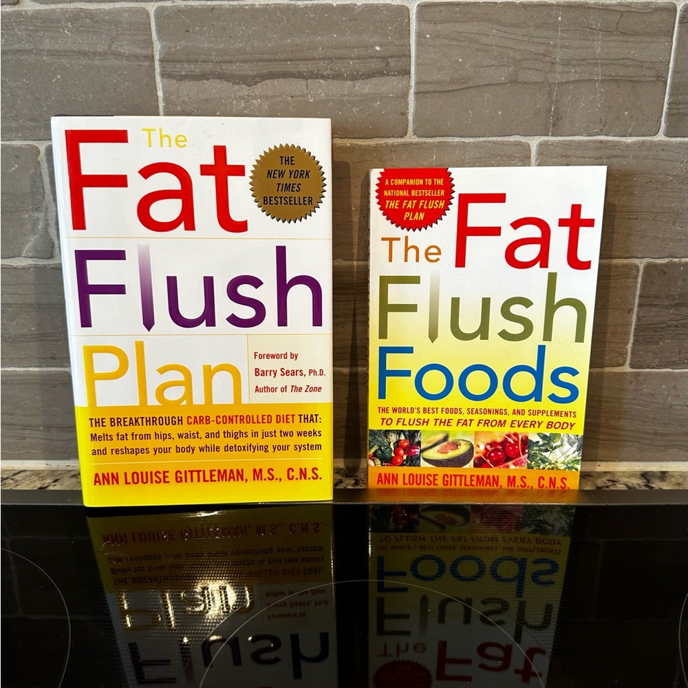 Set of 2 Books The Fat Flush Plan & Fat Flush Foods by Barry Sears